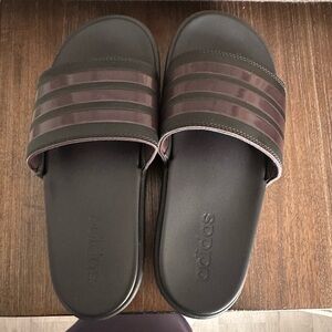 adidas Black and Brown Women's Slides